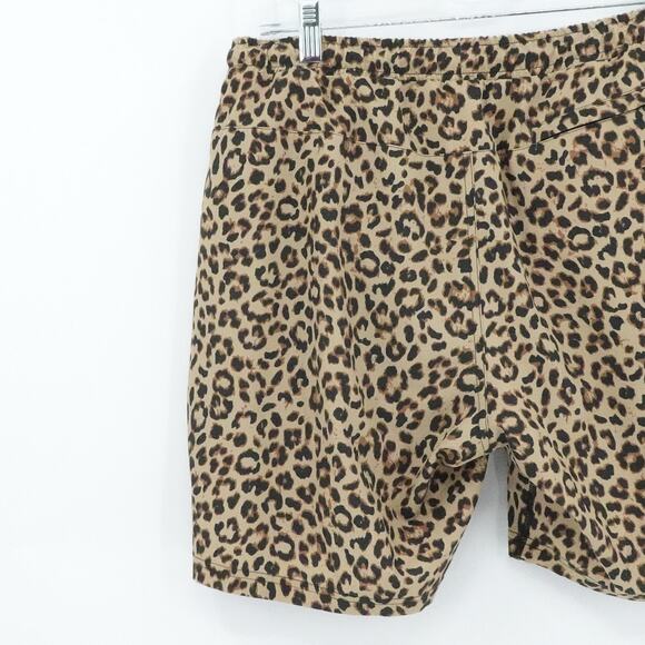 BN3TH Shorts Mens Medium Leopard Print Drawstring Lined Pockets Athletic Casual‎ - Picture 6 of 14